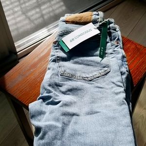 H&M jeans, high waist, brand new with tags!